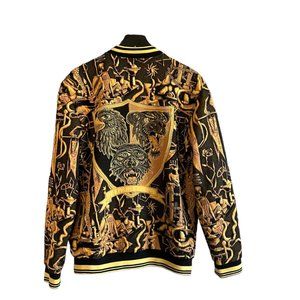 Louis Vuitton Black, Pattern Print 2022 Printed Bomber Jacket XL